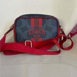 Coach Black and Red Crossbody Bag
